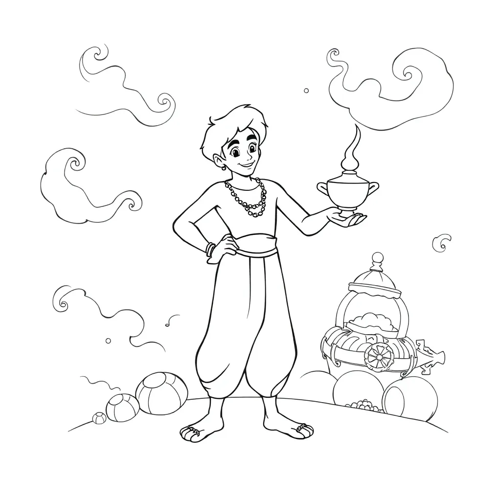Aladdin coloring page
