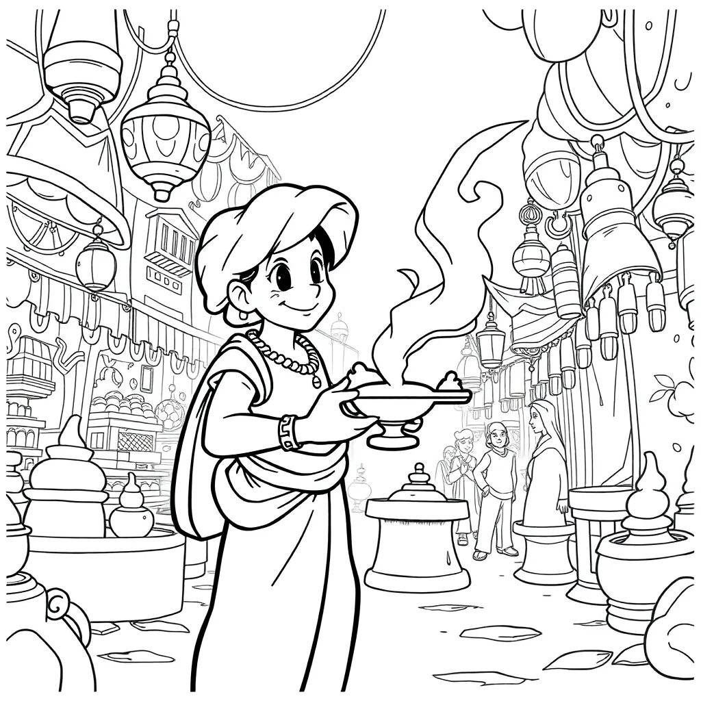 Aladdin coloring page