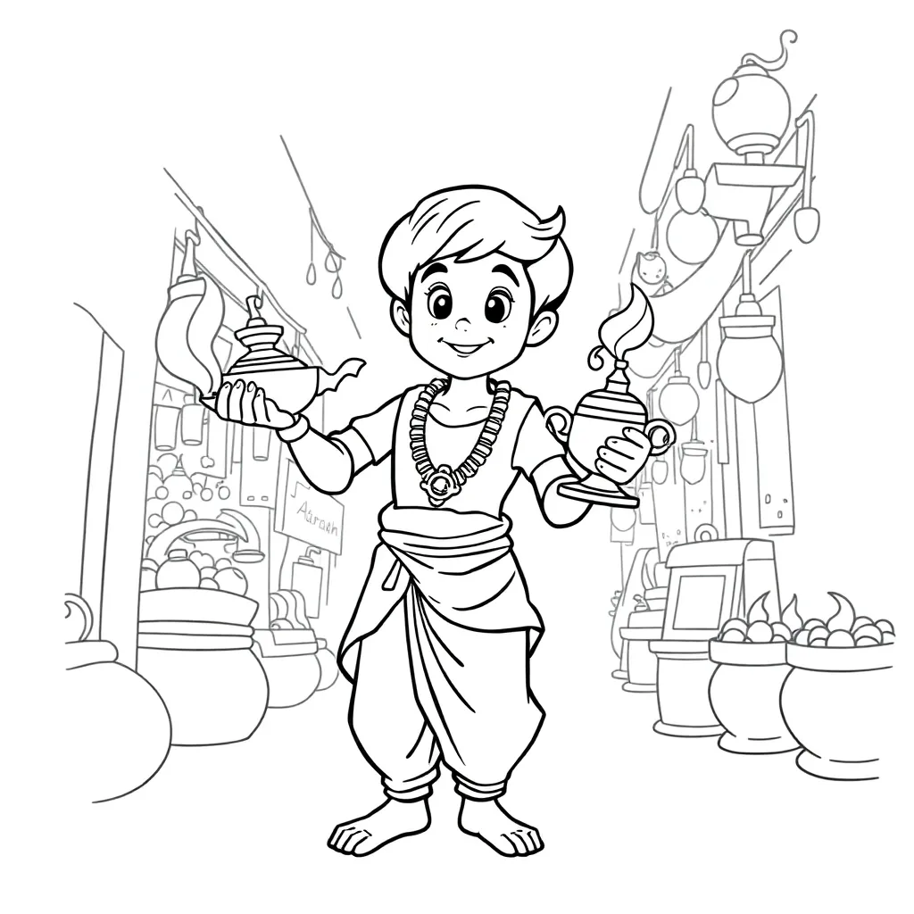 Aladdin coloring page