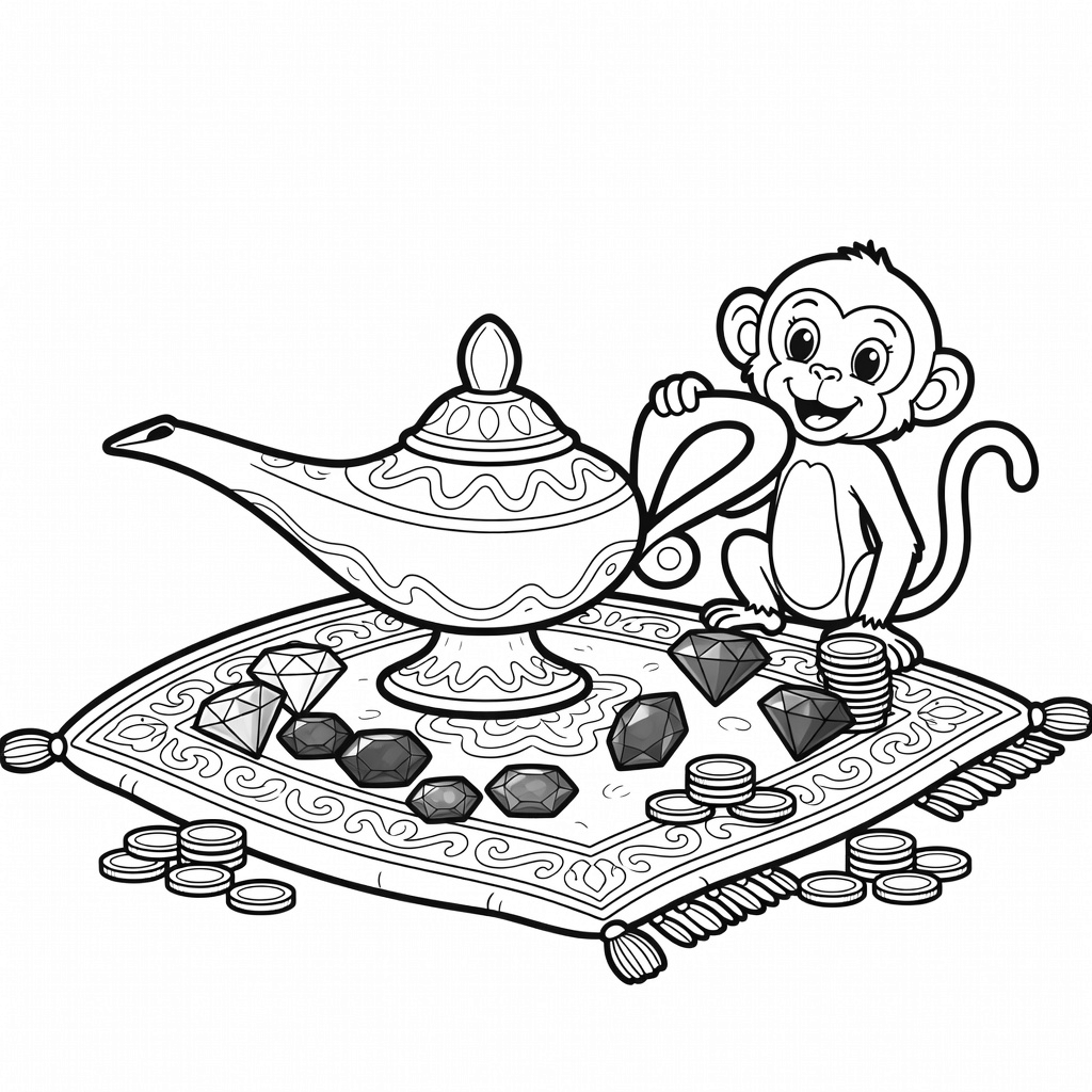 Aladdin coloring page