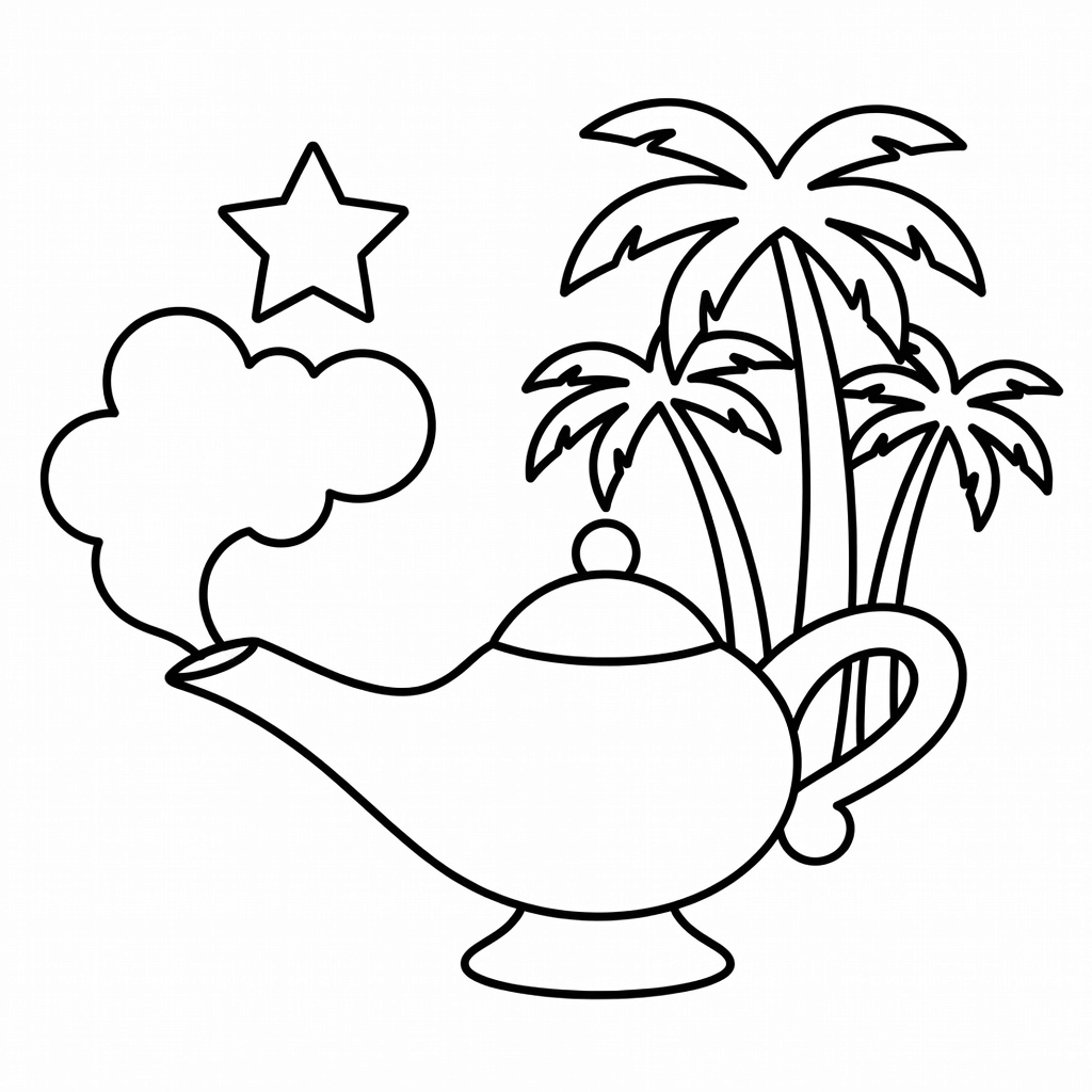 Aladdin coloring page
