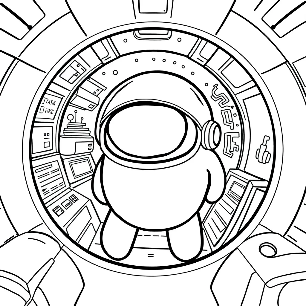 Among Us coloring page