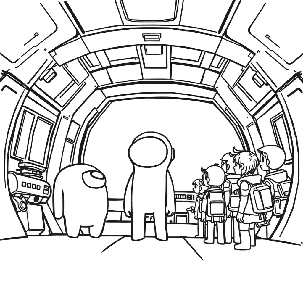 Among Us coloring page
