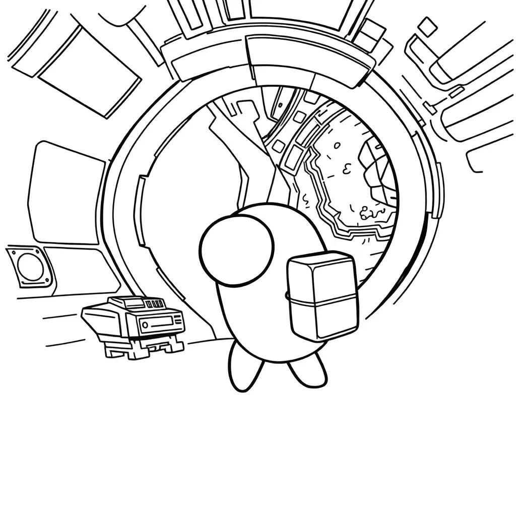 Among Us coloring page
