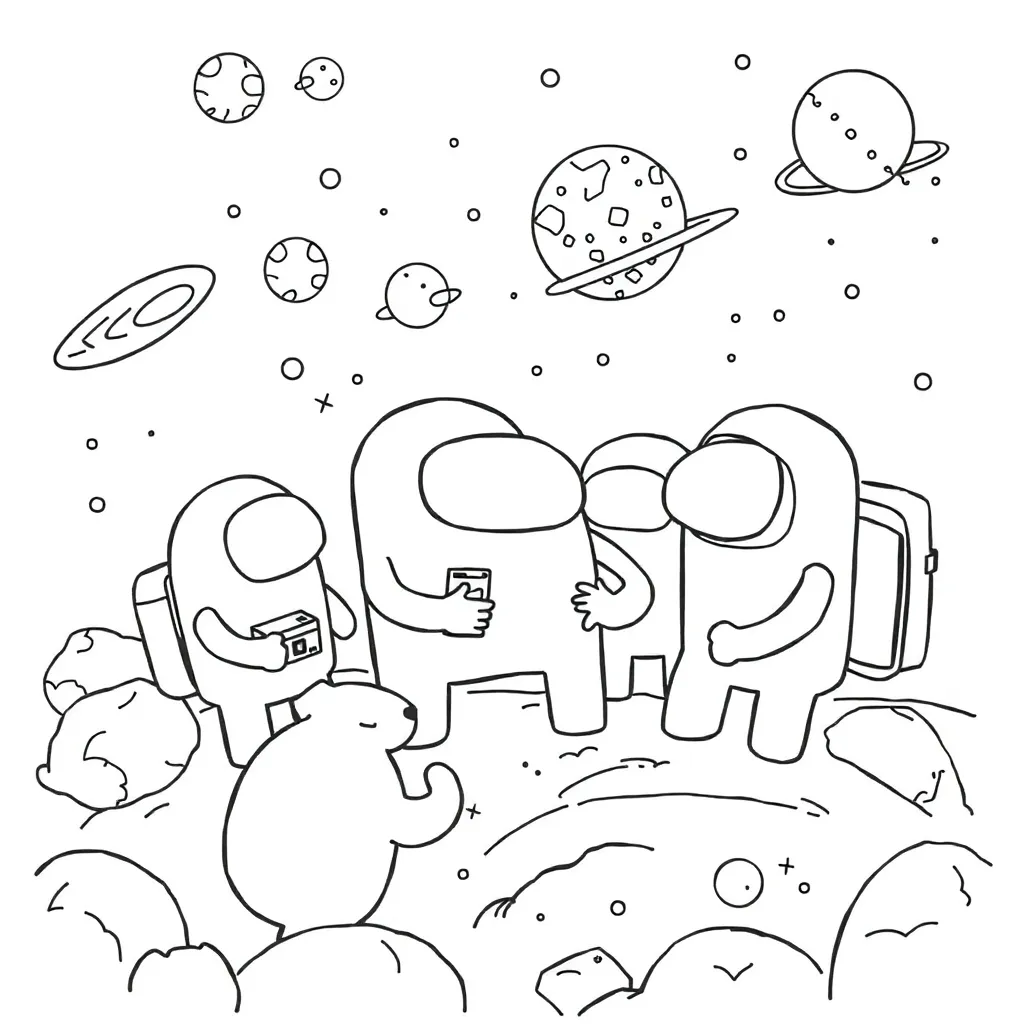 Among Us coloring page