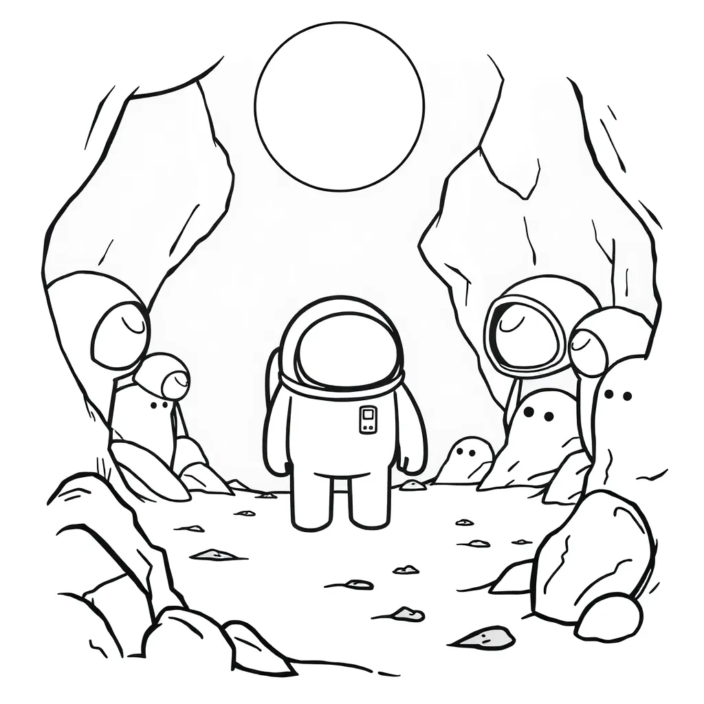 Among Us coloring page
