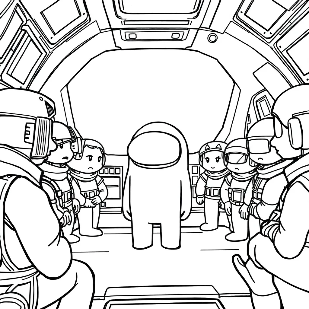 Among Us coloring page