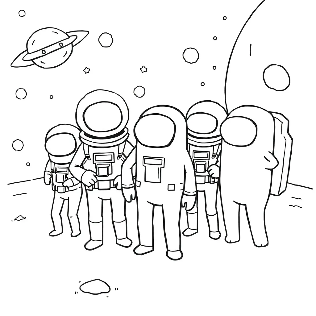 Among Us coloring page