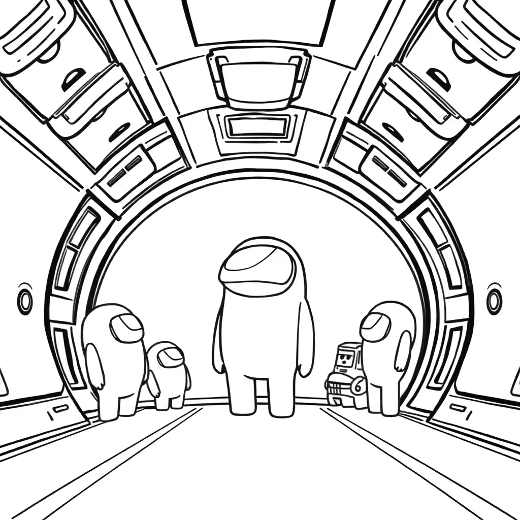 Among Us coloring page
