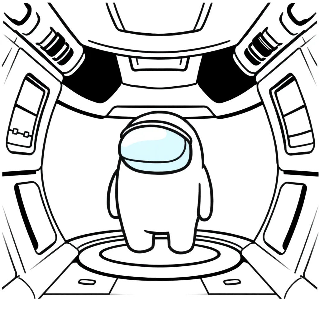 Among Us coloring page
