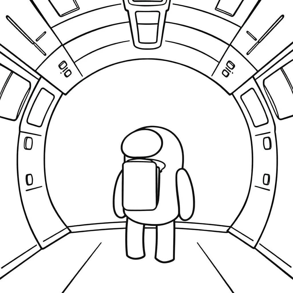 Among Us coloring page