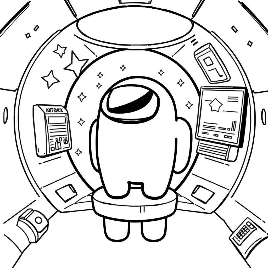 Among Us coloring page