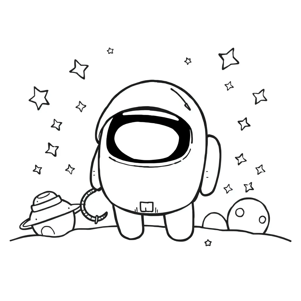 Among Us coloring page