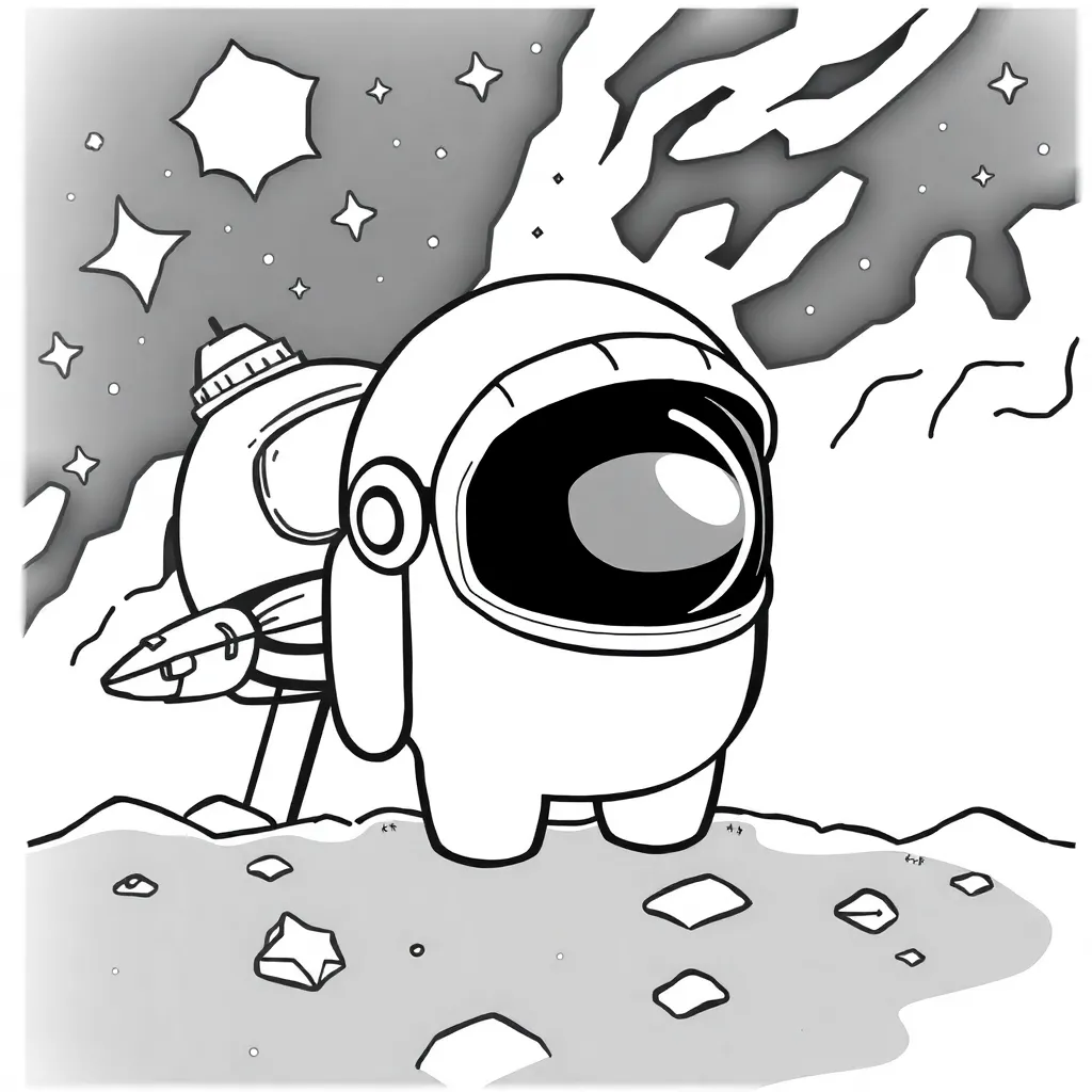 Among Us coloring page