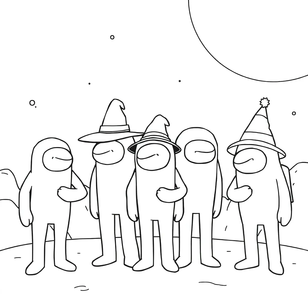 Among Us coloring page