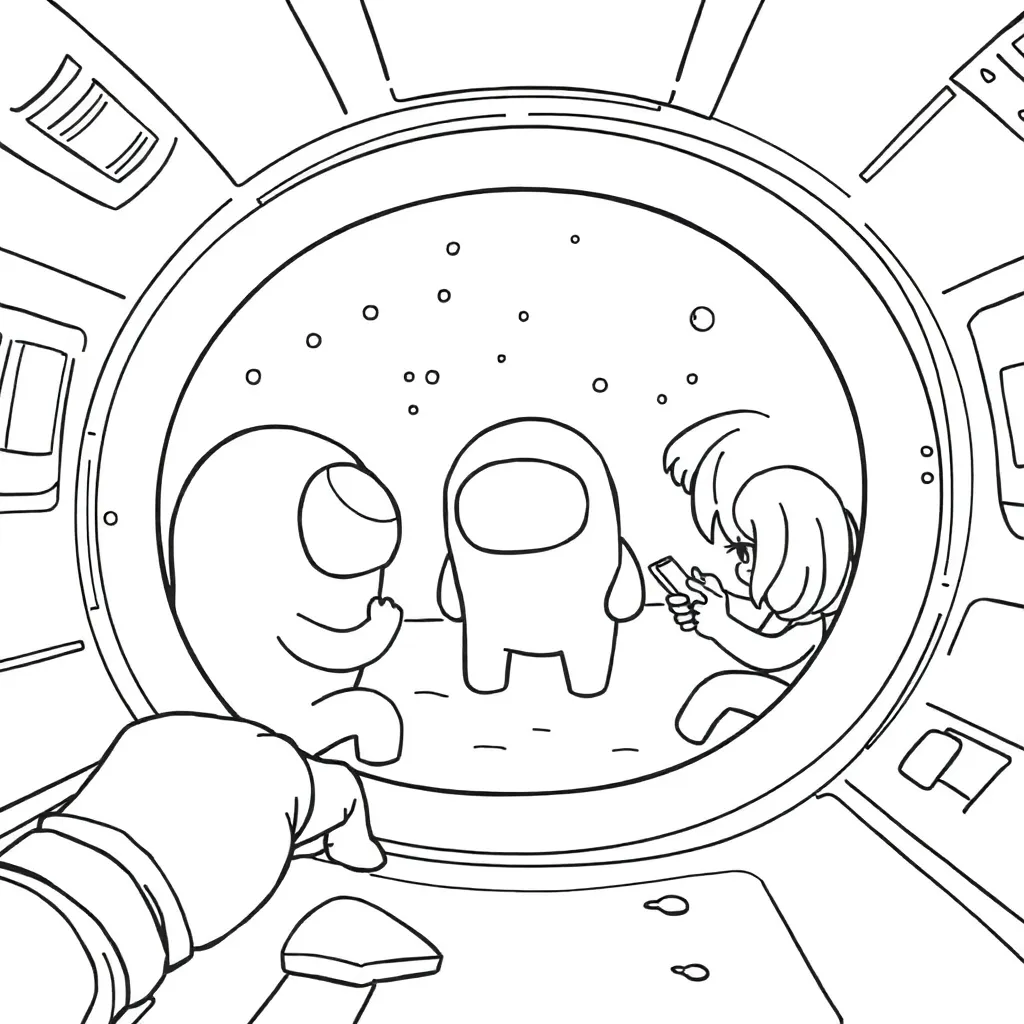 Among Us coloring page