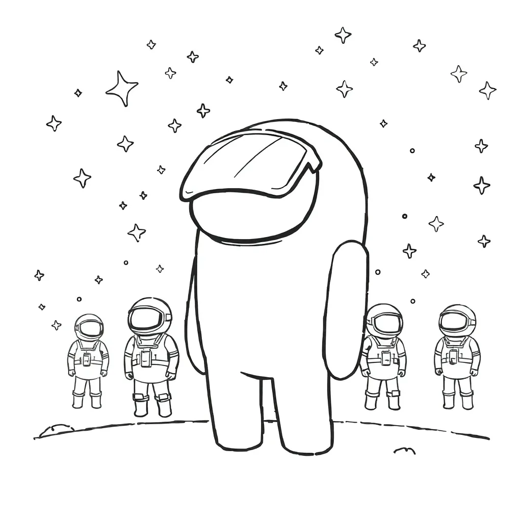 Among Us coloring page