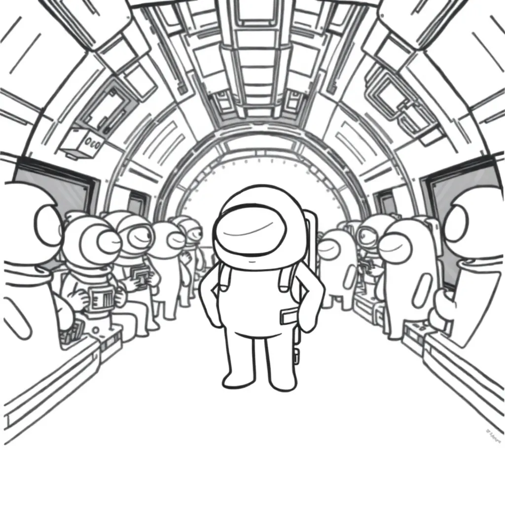 Among Us coloring page