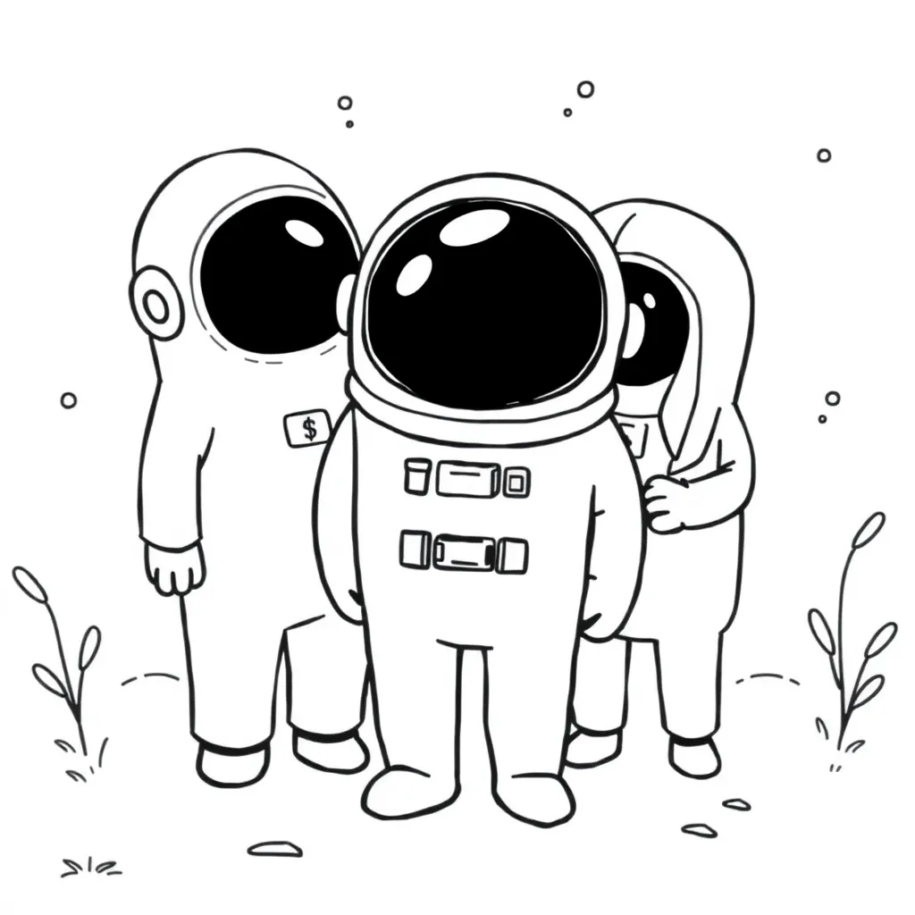 Among Us coloring page