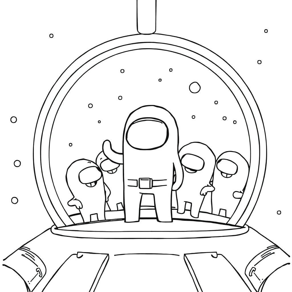Among Us coloring page