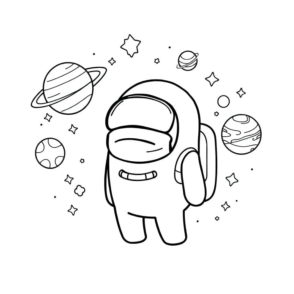 Among Us coloring page