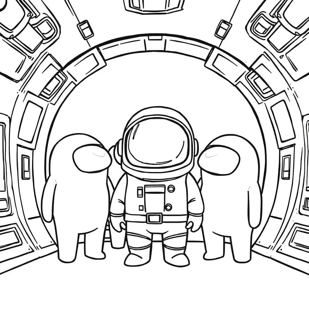 Among Us coloring page