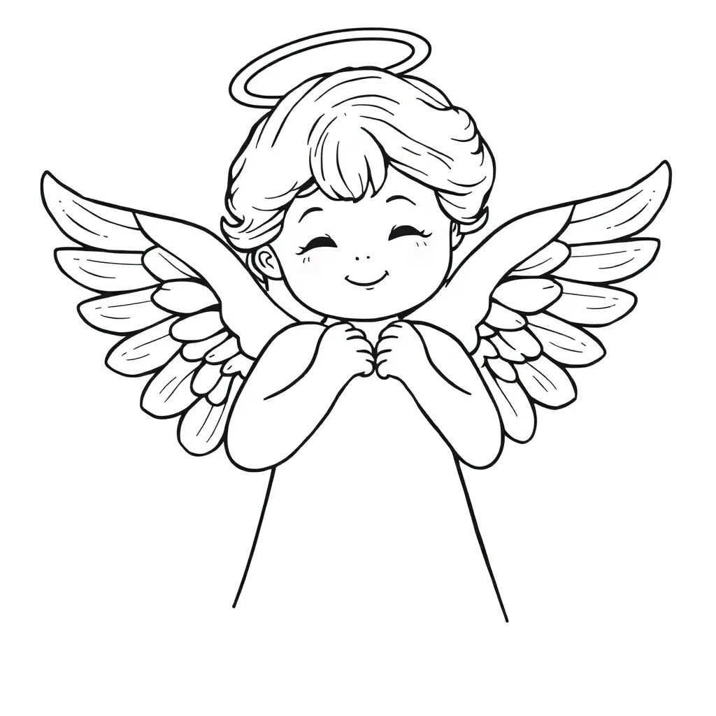 Angel coloring page