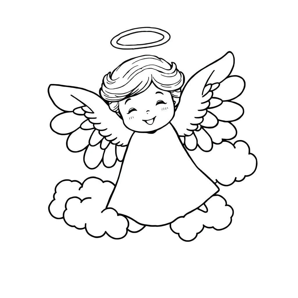 Angel coloring page