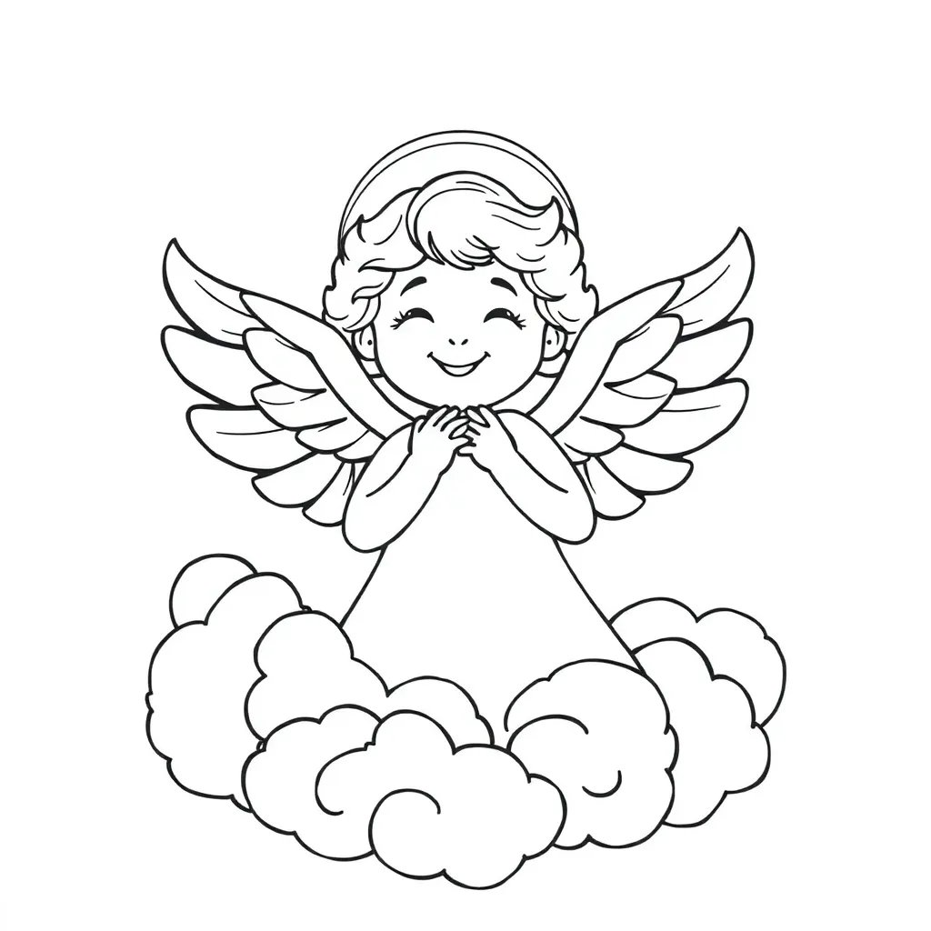 Angel coloring page