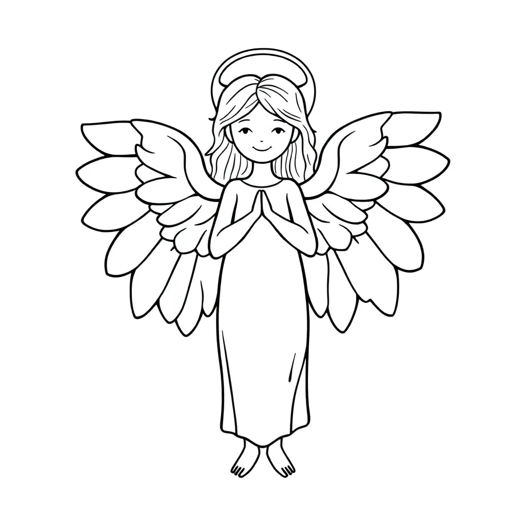 Angel coloring page