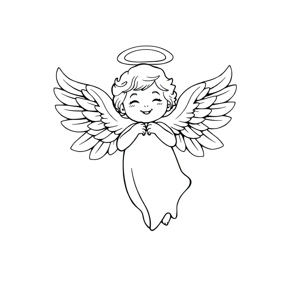Angel coloring page