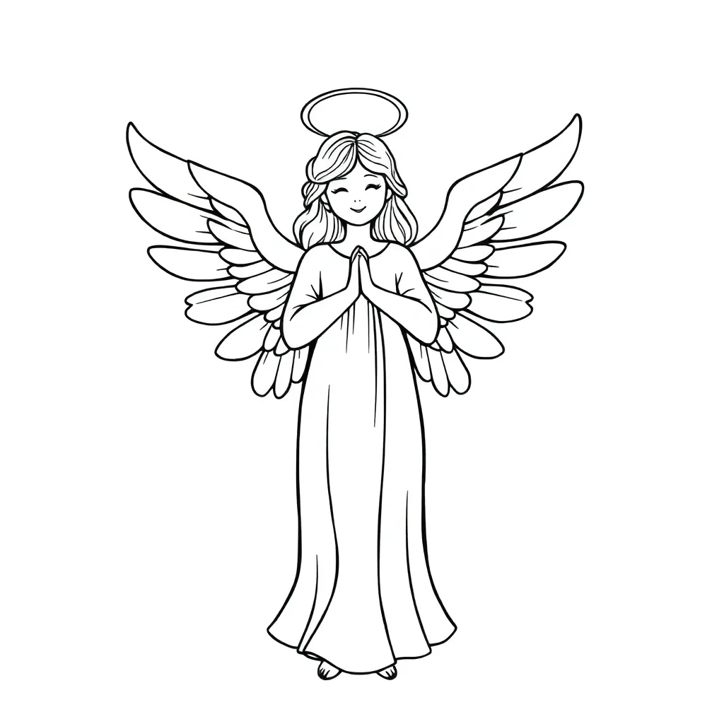 Angel coloring page