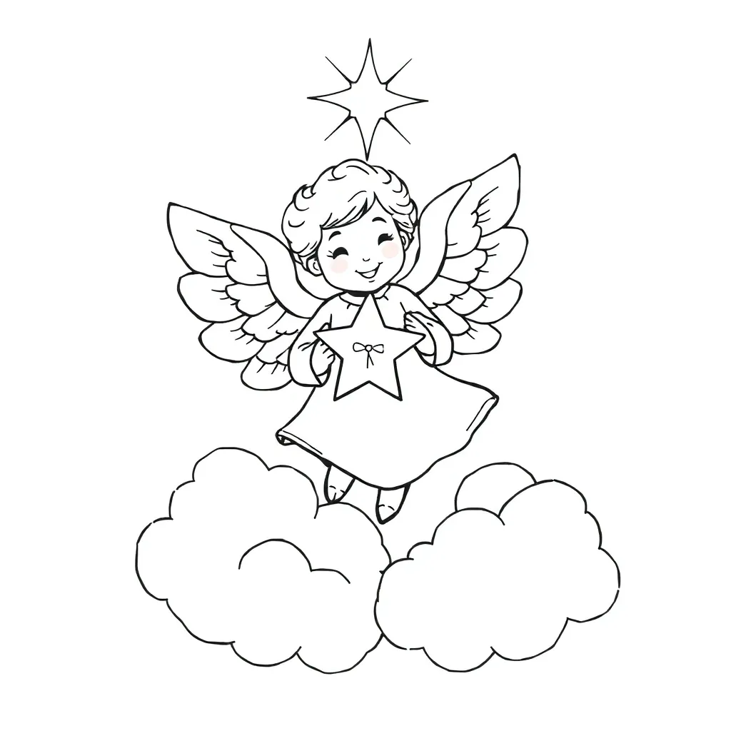 Angel coloring page