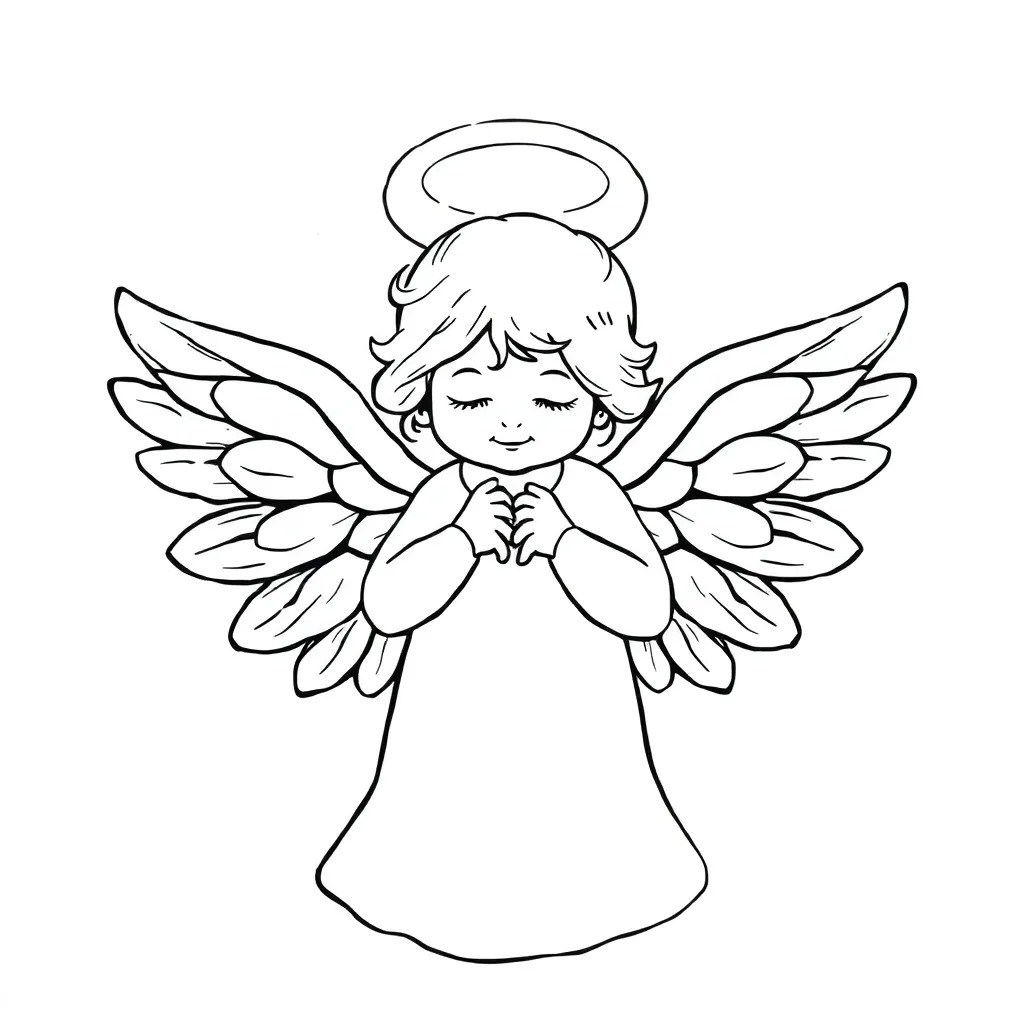 Angel coloring page