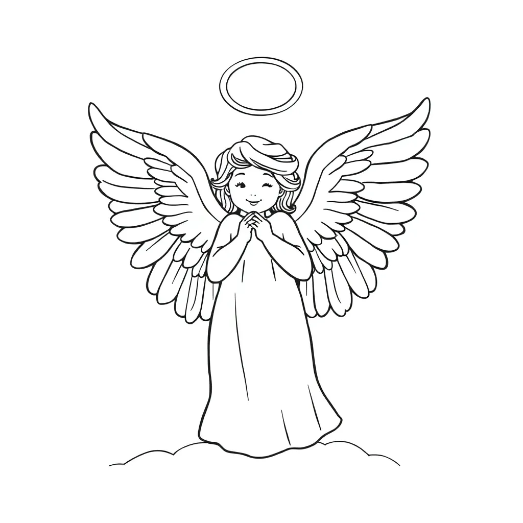 Angel coloring page