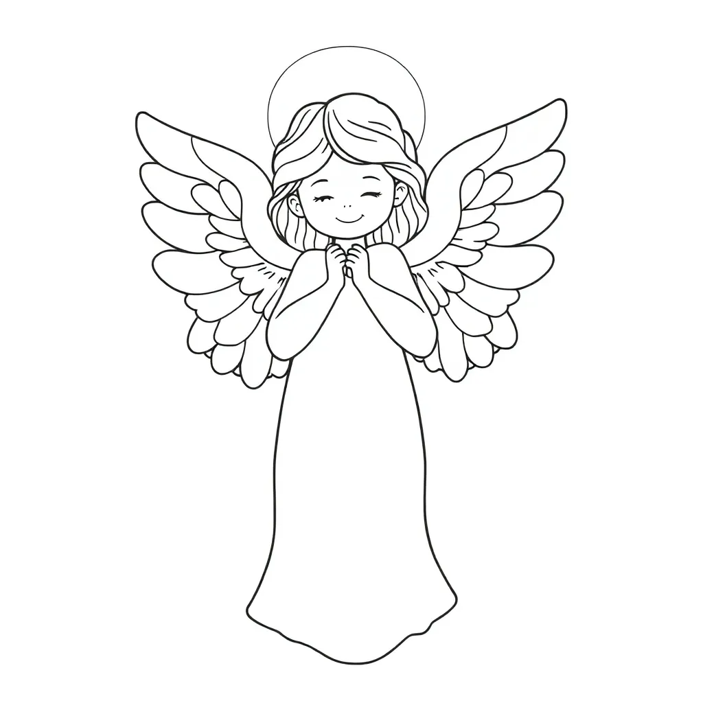Angel coloring page