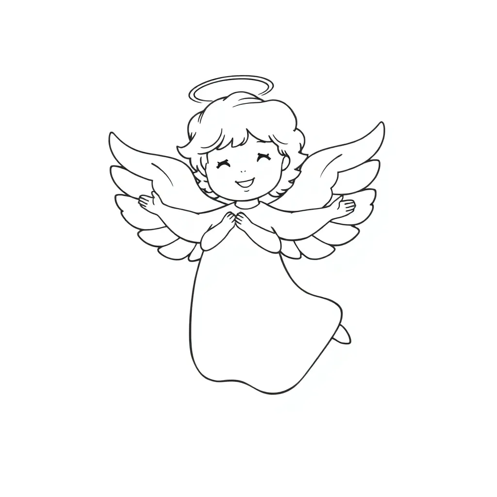 Angel coloring page