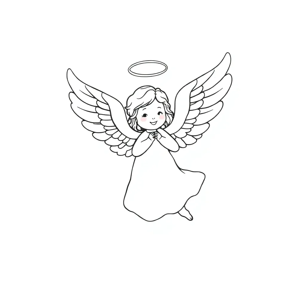 Angel coloring page