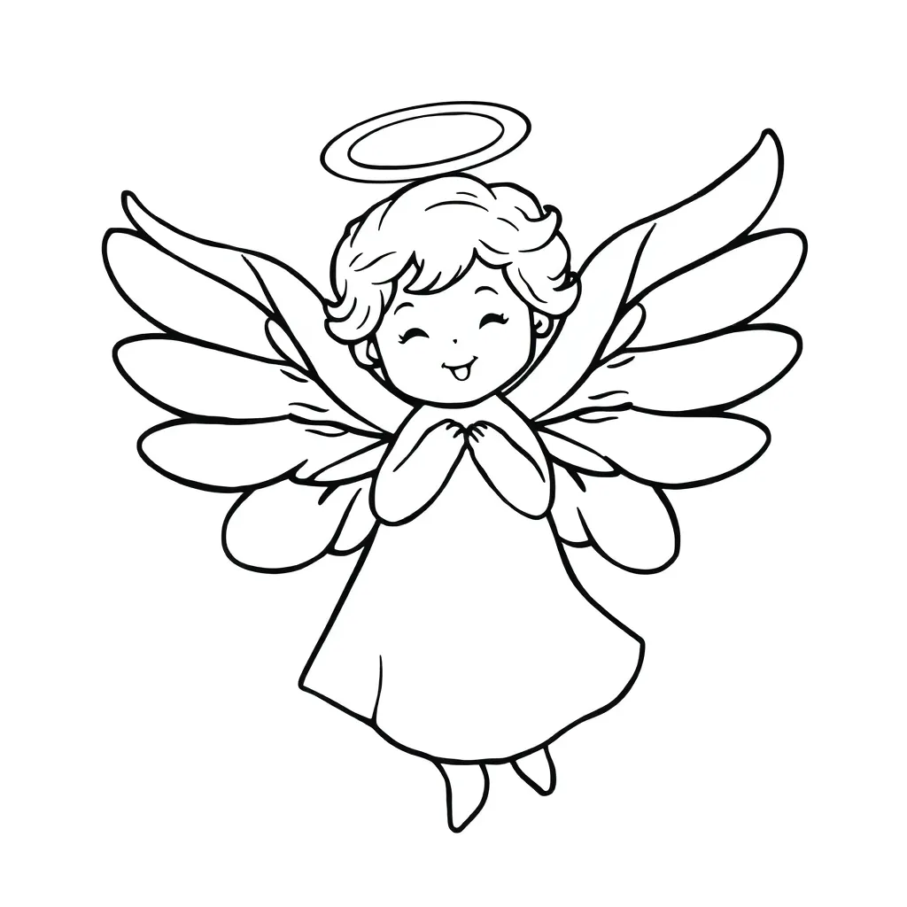 Angel coloring page