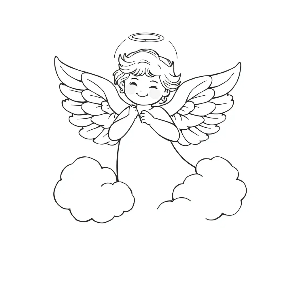 Angel coloring page