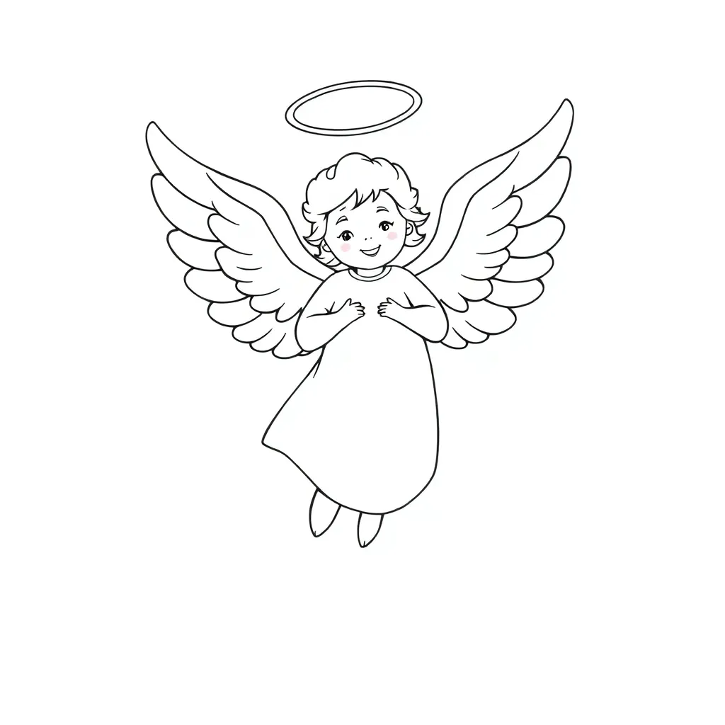 Angel coloring page