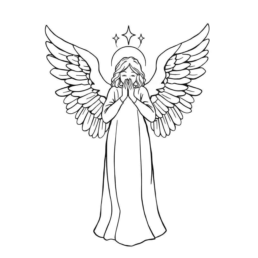 Angel coloring page