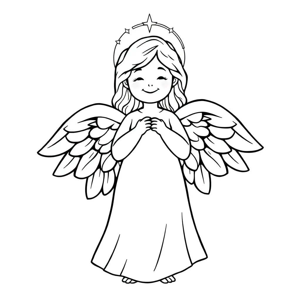 Angel coloring page