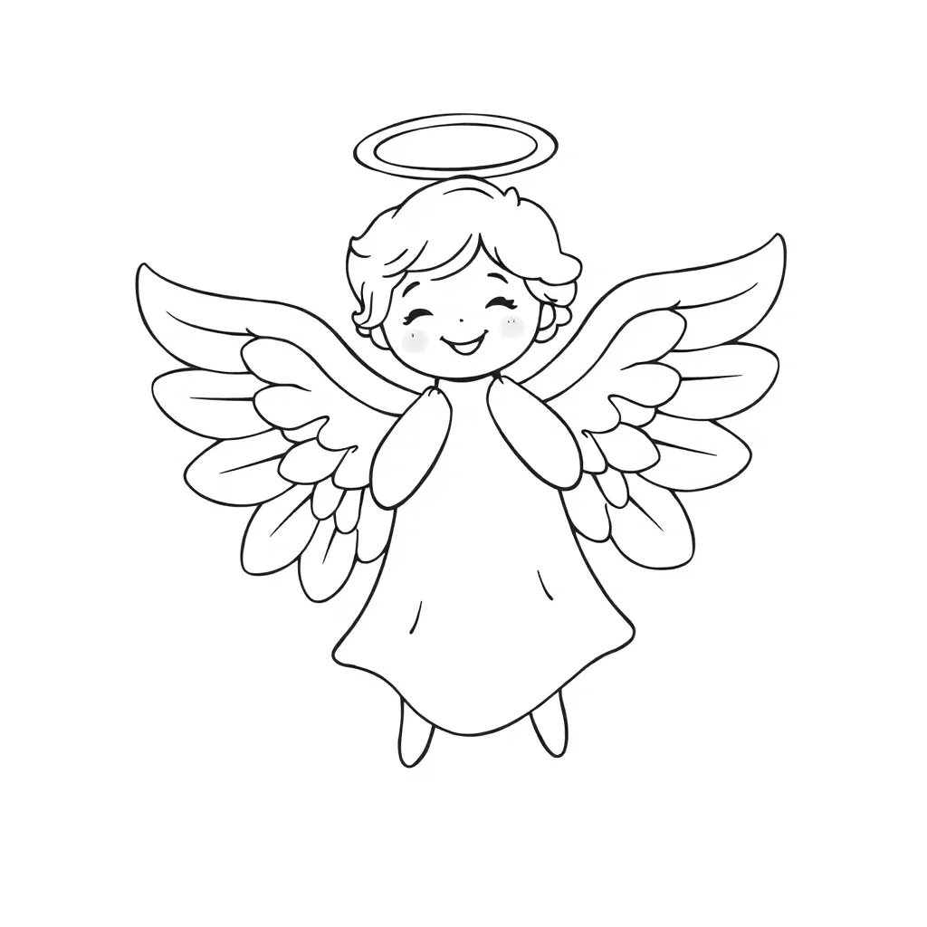 Angel coloring page