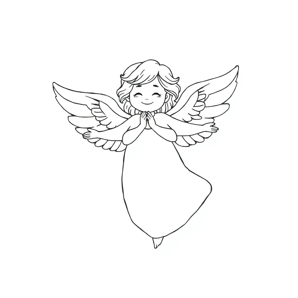 Angel coloring page