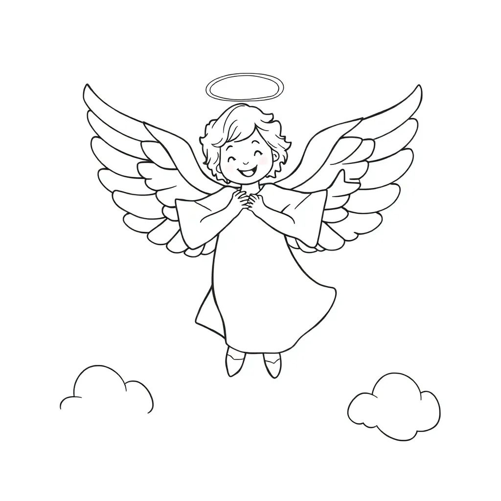 Angel coloring page