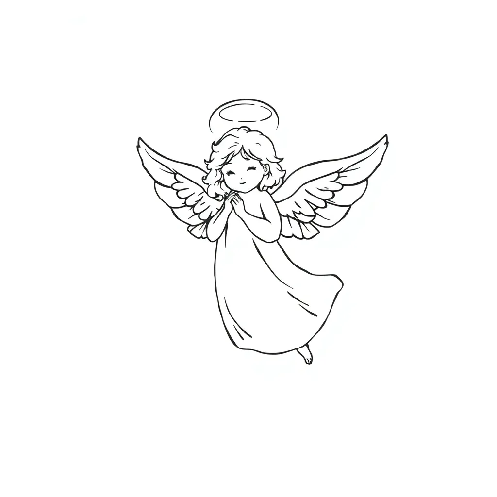 Angel coloring page