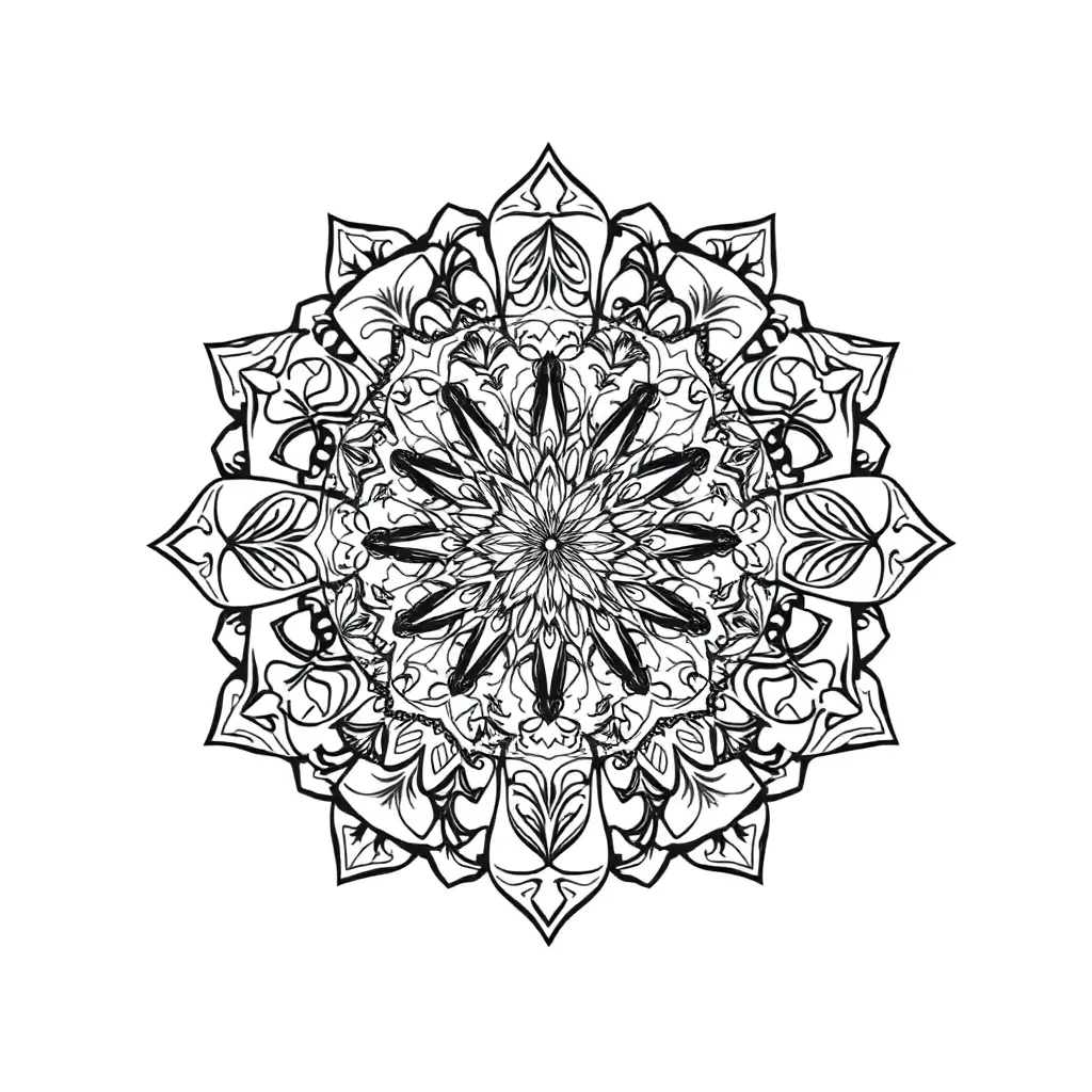 Animal Mandala coloring page