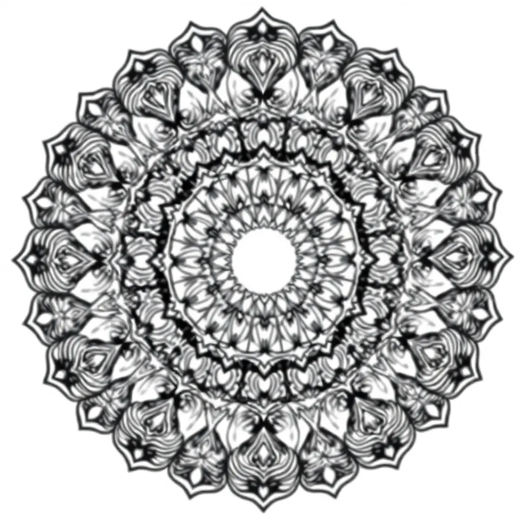Animal Mandala coloring page