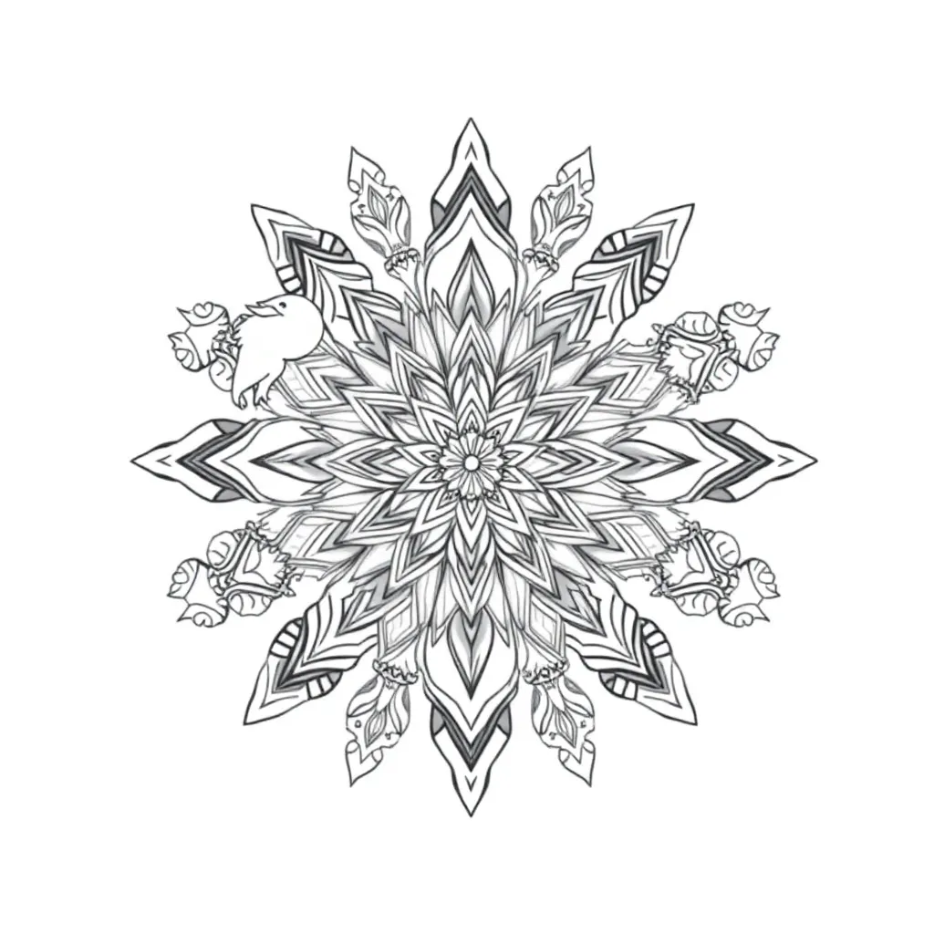 Animal Mandala coloring page